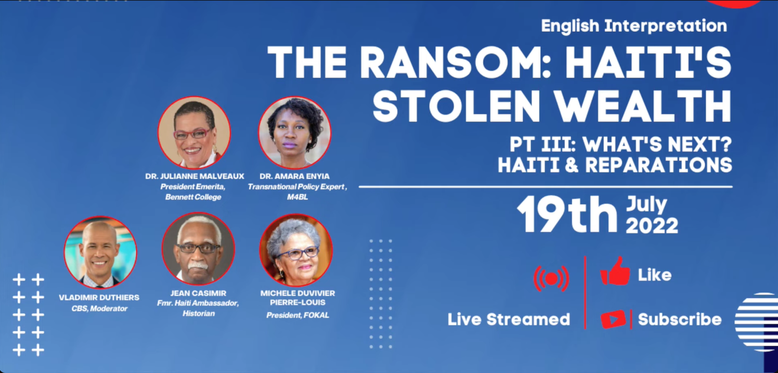  The Ransom Haiti's Stolen Wealth - Part III - What's Next Haiti and Reparations